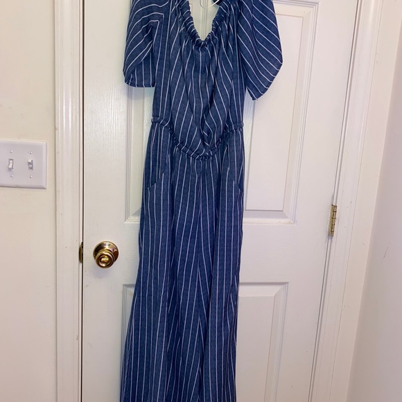 blue & white jumpsuit - Picture 2 of 4